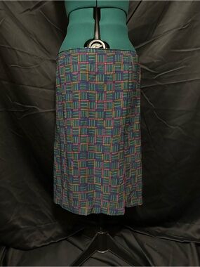Multi Colored Retro Pencil Skirt